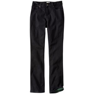 L.L BEAN TRUE SHAPE HIGH RISE STRAIGHT LEG FLEECE LINED JEANS WOMEN'S SIZE 8P
